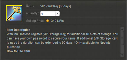 VIP Vault Key